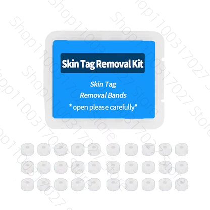 30Pcs/Box Remove Skin Tag Shrink Rubber Ring Non Toxic Health Beauty Skin Care Tools Tag Removal Mole Wart Removal Face Care